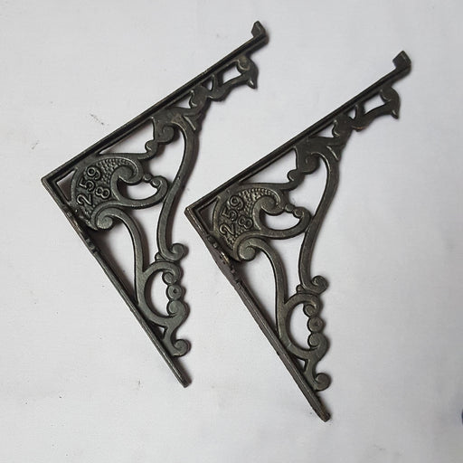 Pair Victorian Style Iron Brackets