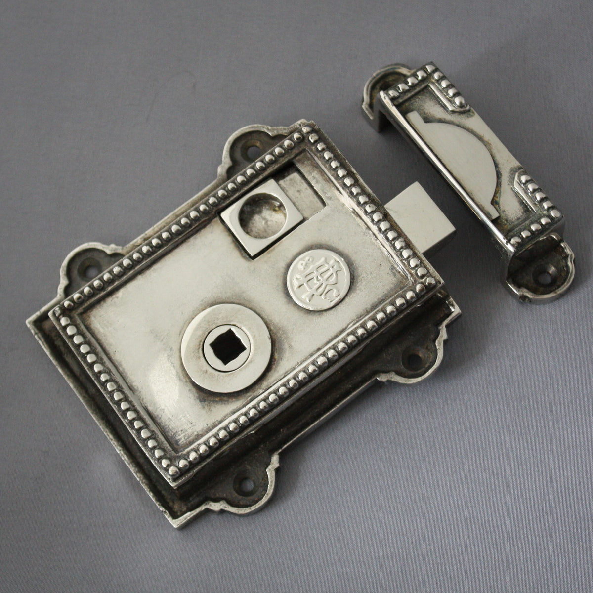 Nickel Regency Rim Latch | Architectural Decor