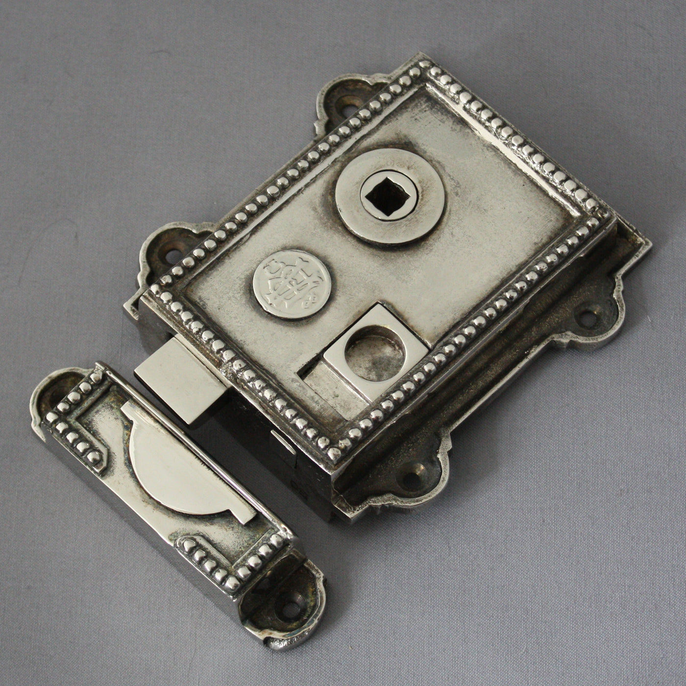 Nickel Regency Rim Latch | Architectural Decor