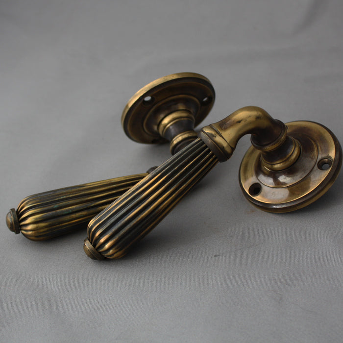 Brass period lever door handles