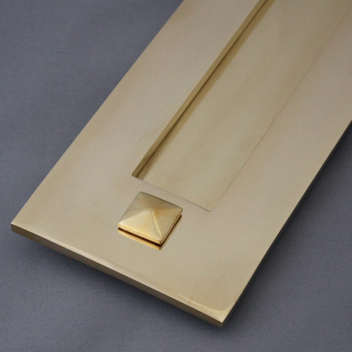 Brass Letterbox With Letters - JB Banks