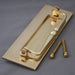 Traditional Brass Victorian Letterbox & Clapper