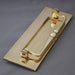 Brass Traditional Victorian Letterbox with Clapper & Tidy Draught Excluder