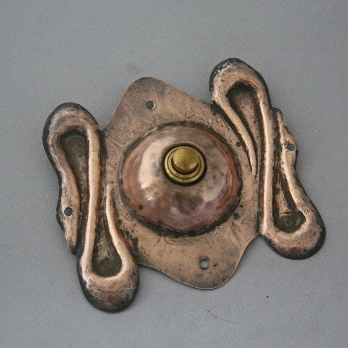 Victorian Art Nouveau Copper Bell Push