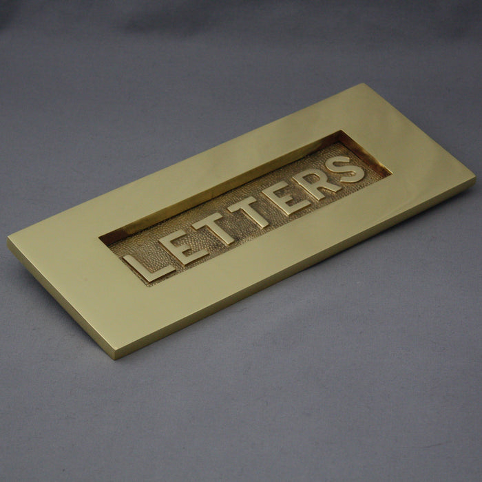 Brass Victorian 'Letters' Letterbox