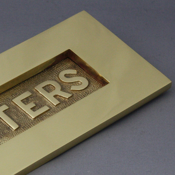 Solid Brass Victorian 'Letters' Letterbox