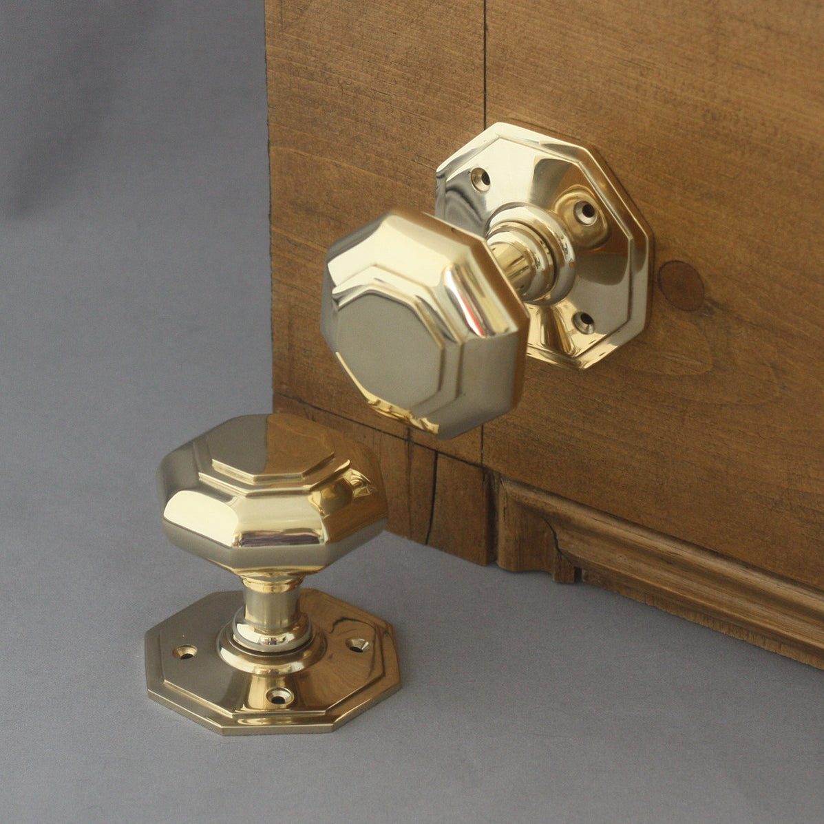 Octagonal Door Handles Architectural Decor