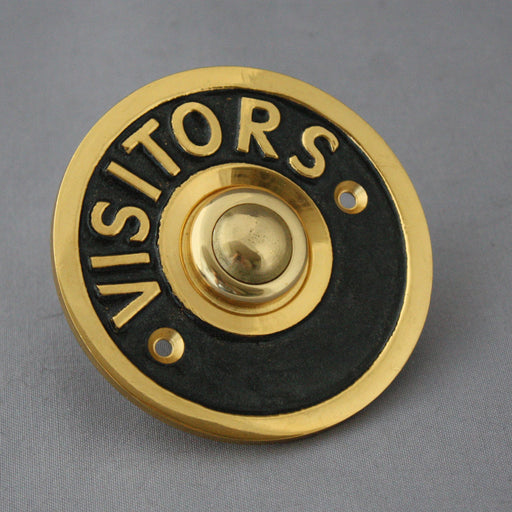 Brass Visitors Electric Bell Push