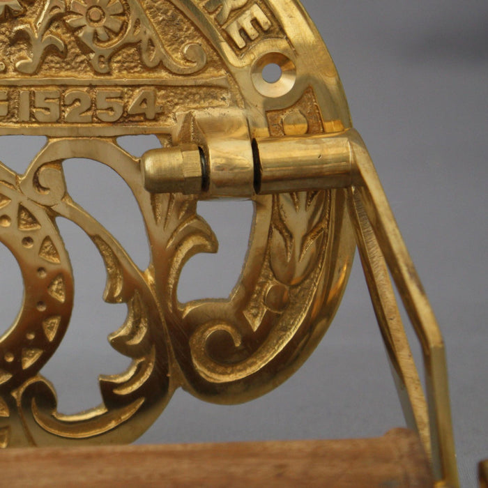 Antique Crown Brass Toilet Roll Holder