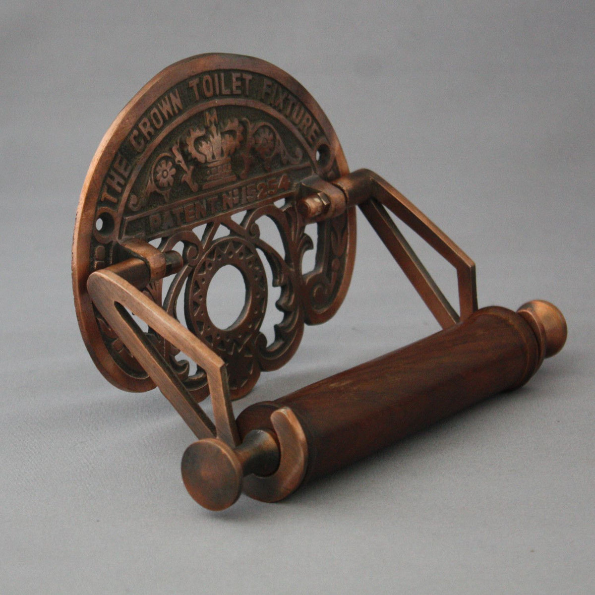 Antique Copper Toilet Roll Holder Architectural Decor