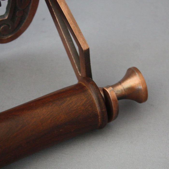 Antique Inspired Copper Bathroom Roll Holder