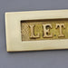 Brass Edwardian 'Letters' Letterbox