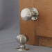 Nickel period beehive door knobs