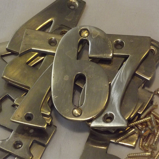 1930's Brass numerals