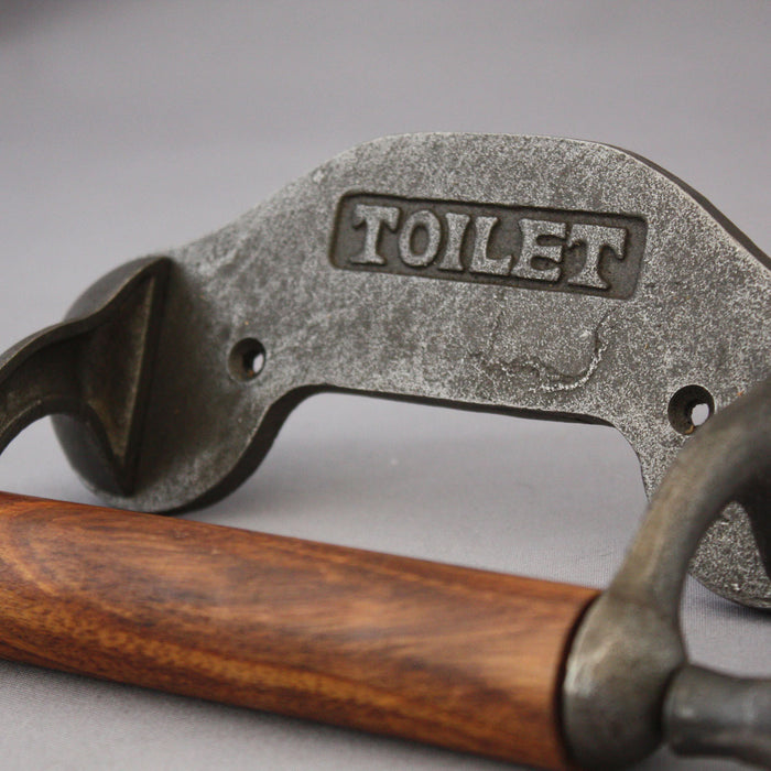 Antique Iron Edwardian Iron Toilet Roll Holder